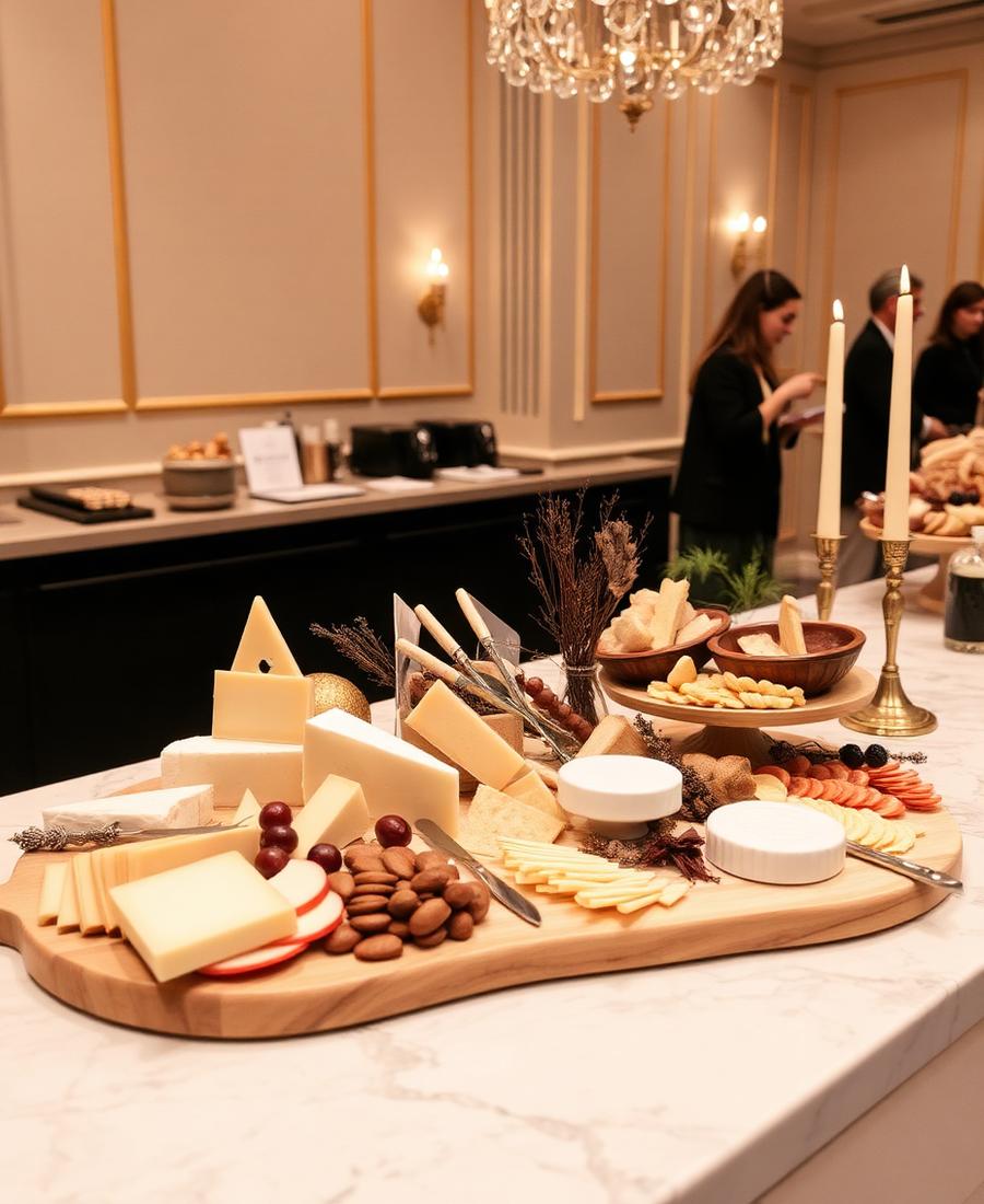 Plateau de fromages affinés et charcuterie